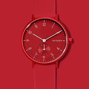 NWOT SKAGEN Denmark Watch in Red